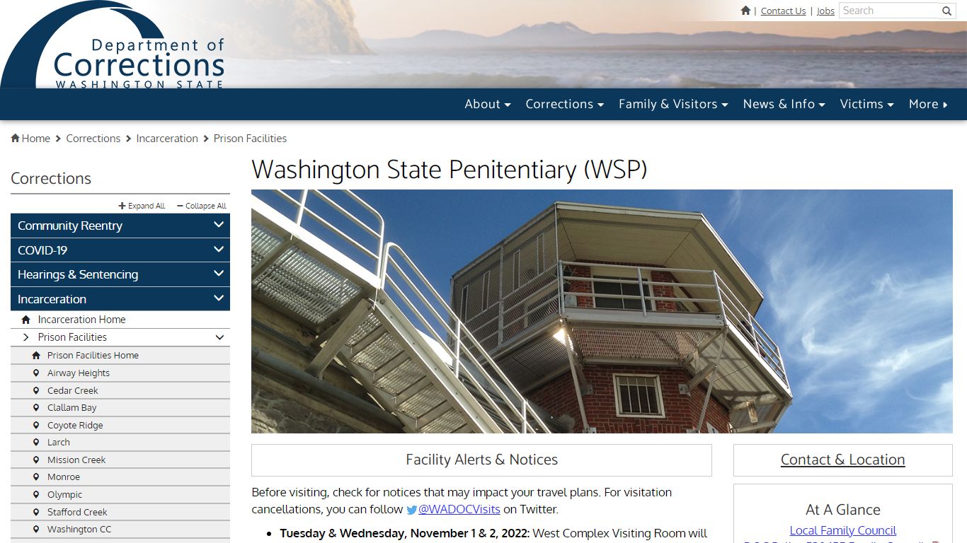 Washington State Penitentiary (WSP) | Washington State Department of ...